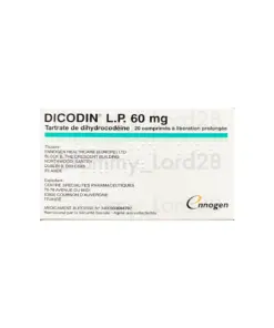 DICODIN® L.P. 60 mg (Dihydrocodeine Tartrate)🇫🇷